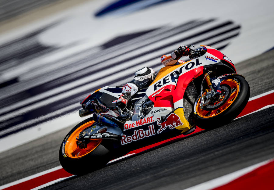 El piloto español de MotoGP Dani Pedrosa (Repsol Honda) aseguró tras lograr el cuarto mejor tiempo tras las dos primeras sesiones de entrenamientos libres del Gran Premio de San Marino que el sábado se centrará en la elección de los neumáticos y en intentar mejorar en el tercer sector de Misano, donde cree que les falta "algo".