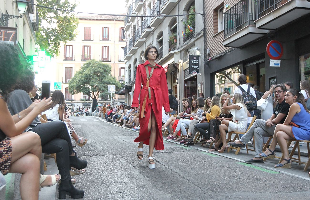 La diseñadora María Lafuente, presenta su próxima colección, PV/18 'Código Rojo 149' en Madrid es Moda