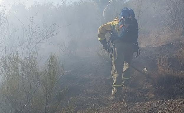 Lucha contra el incendio.