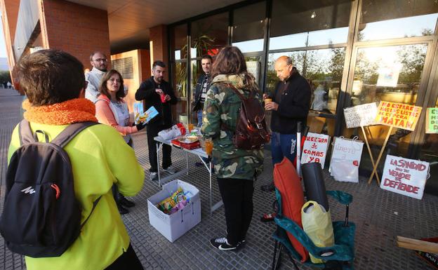 Imagen del algunos de los encerrados en el Hospital del Bierzo.