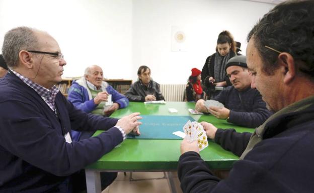 Usuarios del centro de acogida nocturna ‘Calor y Café’.