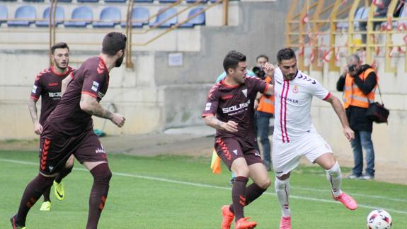 Lance del partido de Copa de la pasada temporada entre Cultural y Albacete. 