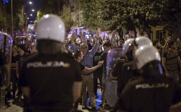 Protestas vecinales en Murcia.