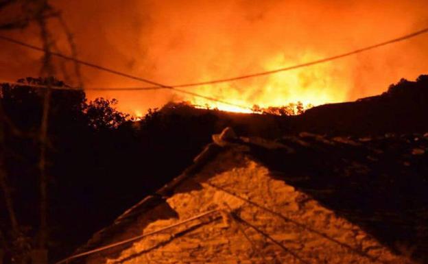 Origen del incendio en Matalavilla.