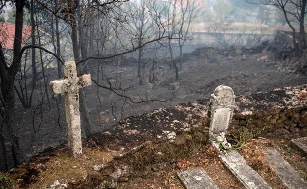 Galicia registra 82 fuegos, siete de ellos con riesgo real para la población