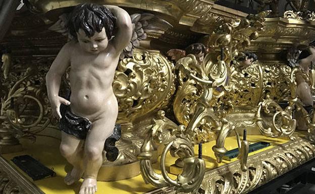 Denuncian desde Sevilla el «mal estado» del trono del Nazareno, antiguo paso de San Gonzalo