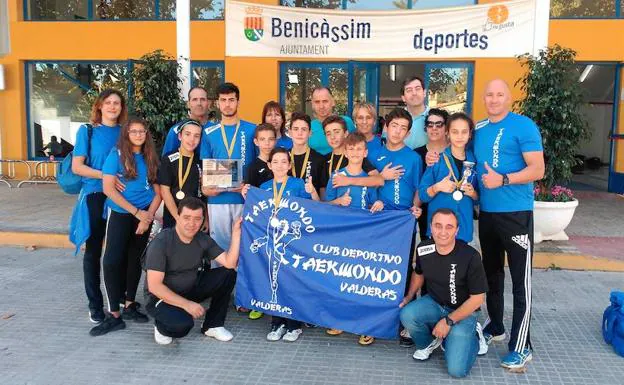 Taekwondo Valderas logra seis medallas en Benicassim