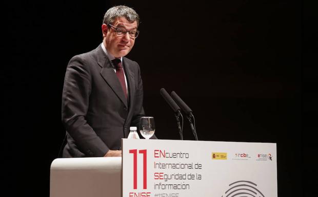 Álvaro Nadal durante la clausura del Enise. 