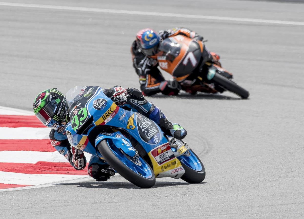 Bastianini, en la carrera de Moto3 del GP de Malasia. 