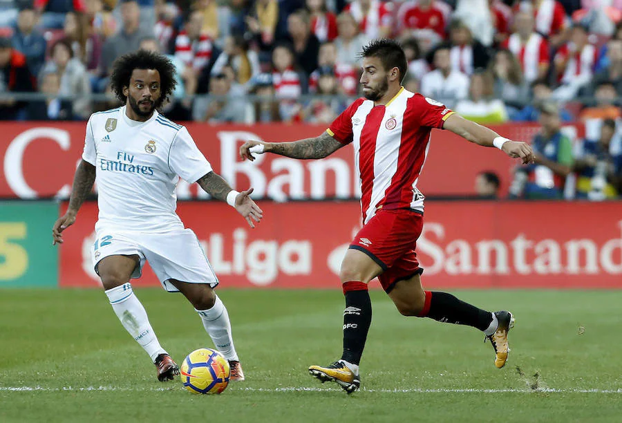 El Real Madrid cayó en su primera visita en la historia a Montilivi (2-1). El cuadro dirigido por Machín remontó el gol inicial de Isco con los tantos de Stuani y Portu.