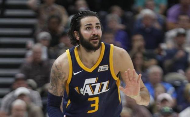 Ricky Rubio, jugador de los Jazz. 