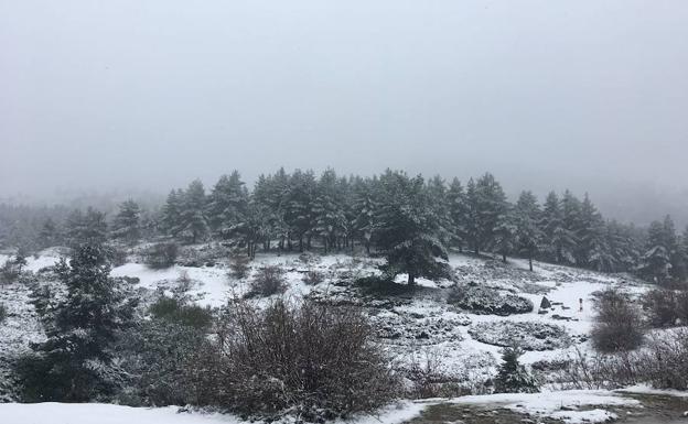 La nieve llega a Las Señales.