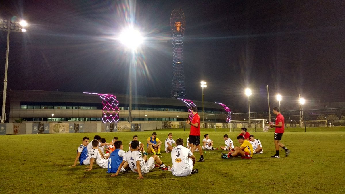 Primer día de la cantera de la Cultural en Doha