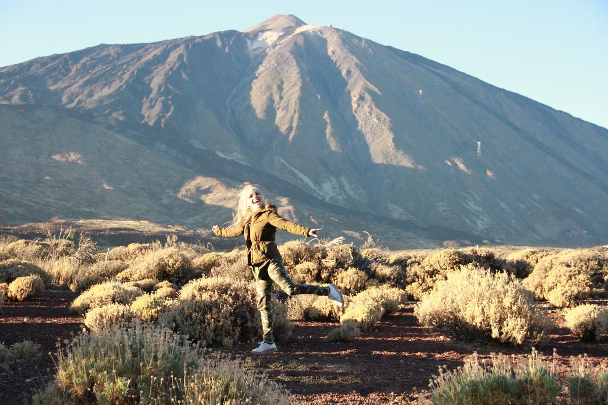 Una leonesa en el Teide