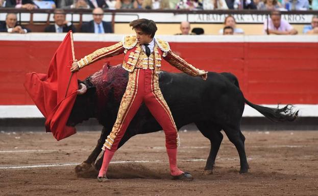 Rica Rey, durante una corrida.