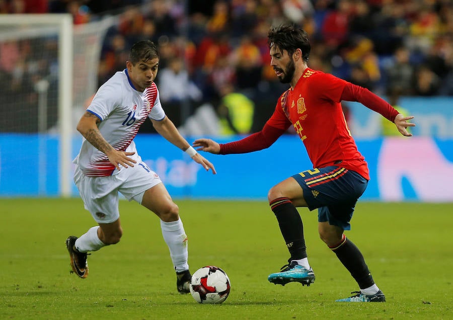 La Selección venció al combinado 'tico' por cingo goles a cero, con tantos de Jordi Alba, Morata, Silva (2) e Iniesta.