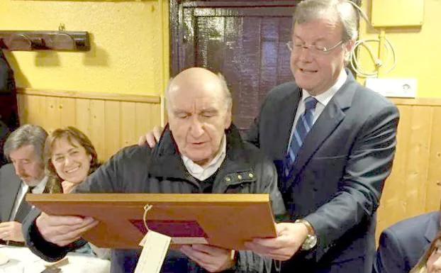 Antonio Silván en el homenaje a Alfredo Méndez.