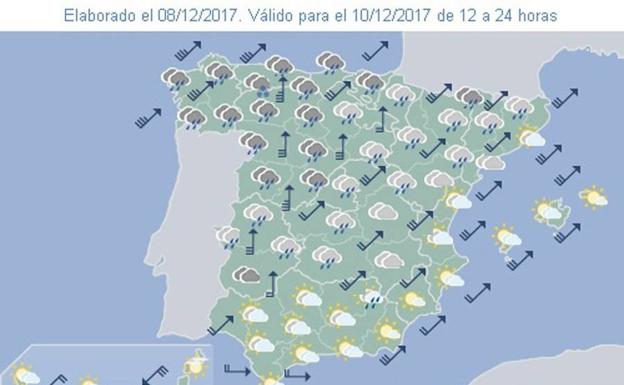 'Ana' traerá a Castilla y León vientos de 110 kilómetros por hora