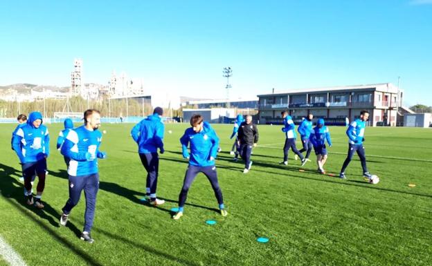 Entrenamiento de la Ponferradina.