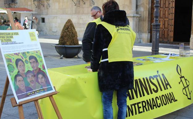 Jornada de sensibilización de Amnistía Internacional.