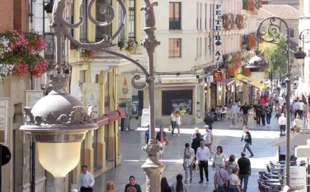 Centro de la ciudad de León.