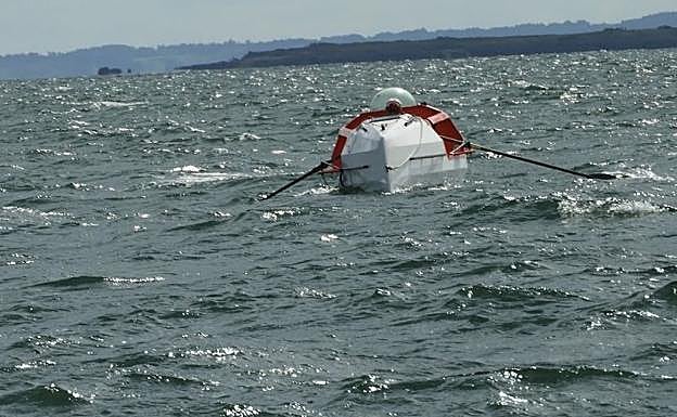 El aventurero leonés, en uno de sus entrenamientos.