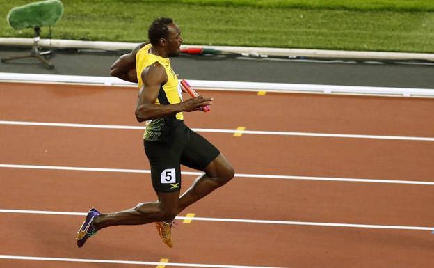 Usain Bolt, lesionado en su última carrera.