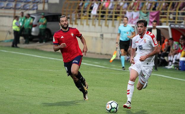 Guarrotxena, en el partido ante Osasuna, el único que ha disputado completo. 