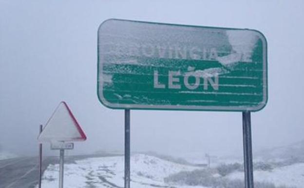 NIeves en la provincia de León.