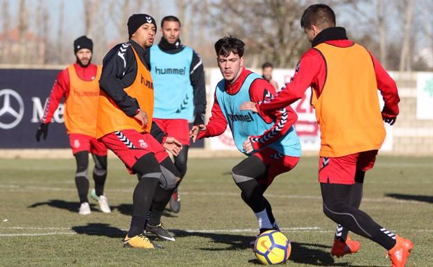 Imagen de un entrenamiento de la Cultural y Deportiva Leonesa.