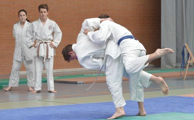 Imagen de una competición de judo.