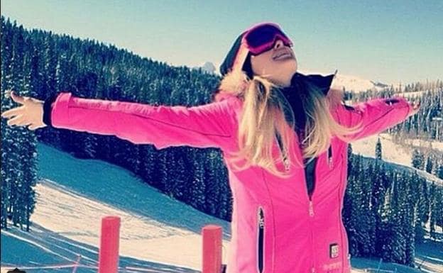 Paris Hilton en las pistas de Aspen. 