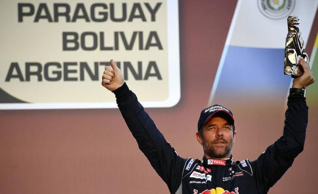 Sebastien Loeb, en el podio en 2017.