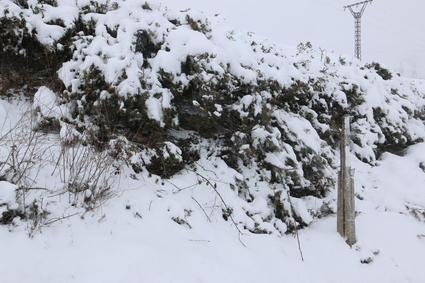 El hielo, la nieve y la ventisca, protagonistas en Pajares