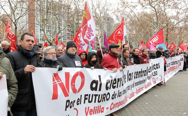 Un instante de la concentración de este miércoles.