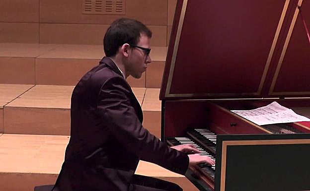El clavecinista leonés Palanca recala en el conservatorio Cristóbal Halffter en la nueva temporada de Juventudes Musicales