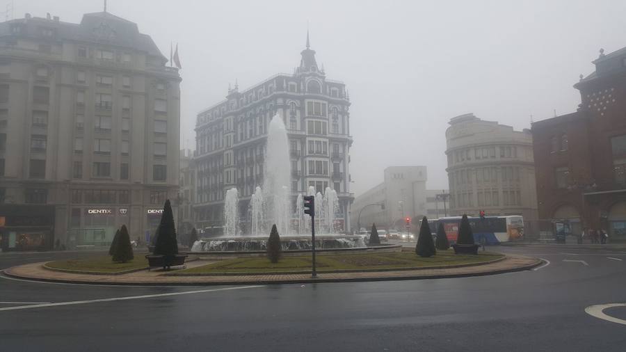 Las imágenes que la niebla deja en León