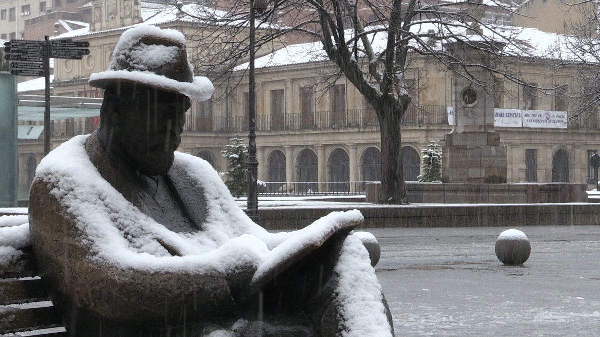 Las imágenes de la nieve en León capital