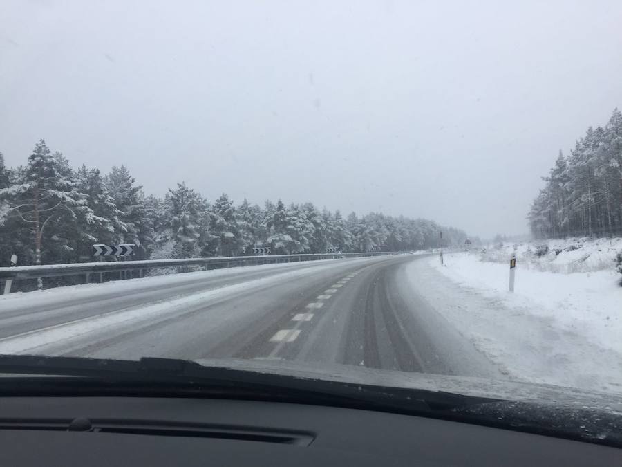 La nieve reina en la provincia