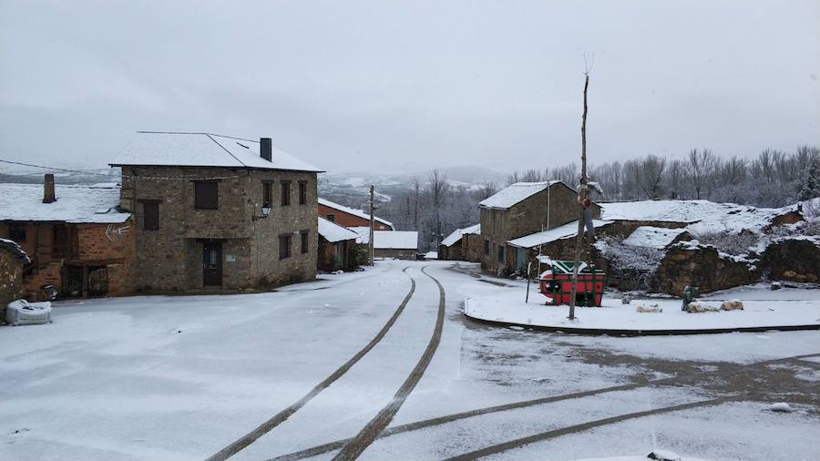 La nieve reina en la provincia