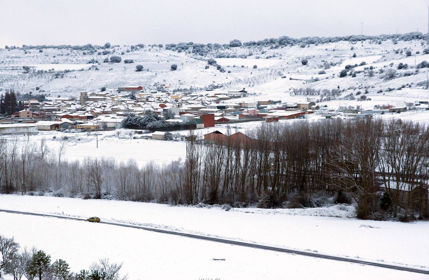 Nieve en Cevico Navero (Palencia).