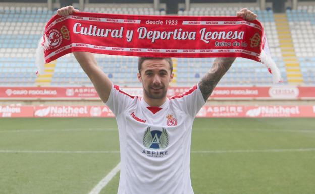 Sergio Marcos, en su presentación con la Cultural.