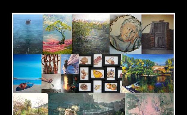 Un total de 22 artistas de la comarca llevan sus obras a la exposición anual de la Asociación de Pintores del Bierzo