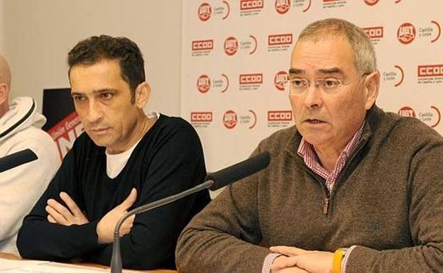 Evelio Angulo (D), vicesecretario general de UGT en Castilla y León.