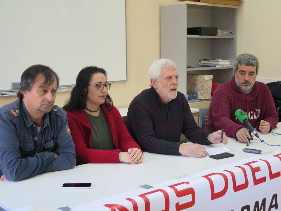 Rueda de prensa de presentación de la manifestación. 