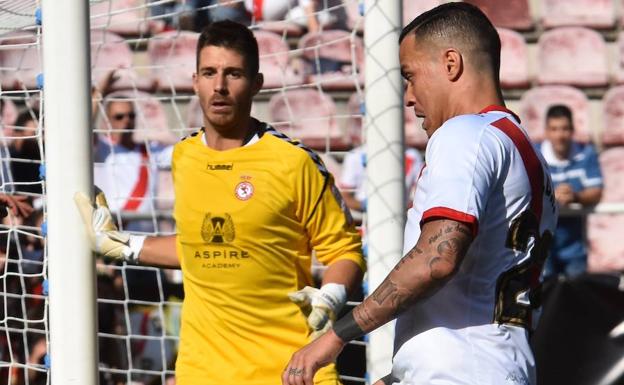 Palatsí, en el partido ante el Rayo.