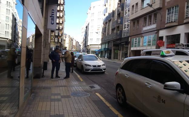 Calle Camino de Santiago en Ponferrada. 