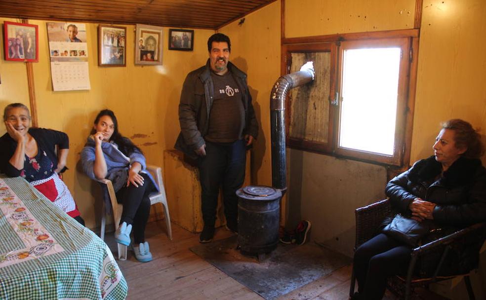 Una de las familias que habitan en las caracolas.