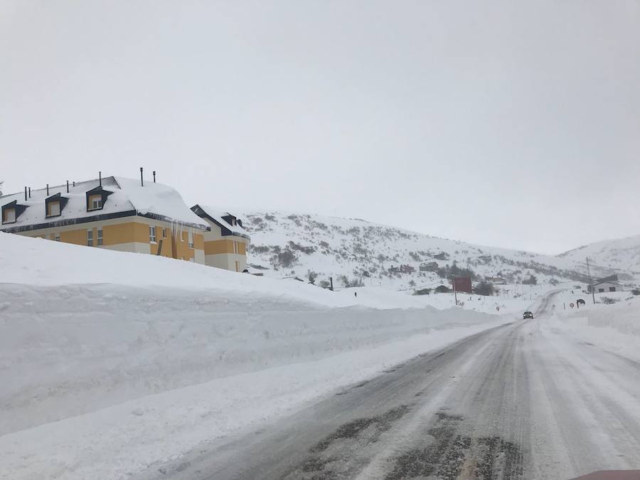La nieve conquista San Isidro