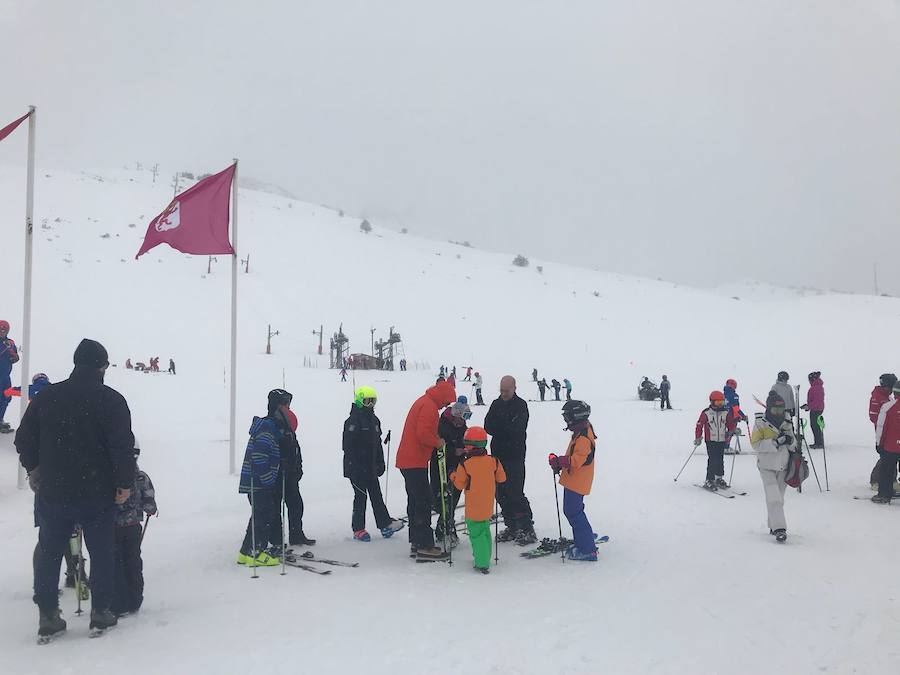 La nieve conquista San Isidro